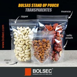 vwnta de bolsas stand up pouch transparentes